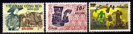 Süd-Vietnam Mi.Nr. 476-478 Ernte (3 Werte)