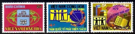 Süd-Vietnam Mi.Nr. 519-521 Internationales Jahr des Buches (3 Werte)