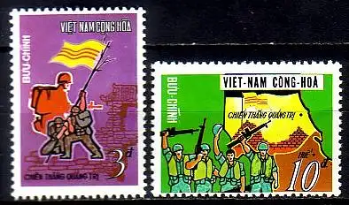 Süd-Vietnam Mi.Nr. 523-524 Sieg bei Quang-Tri (2 Werte)