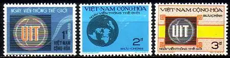 Süd-Vietnam Mi.Nr. 532-534 Weltfernmeldetag (3 Werte)