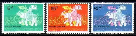 Süd-Vietnam Mi.Nr. 550-552 Aufstand Trung-Schwestern (39-42 n. Chr.) (3 Werte)