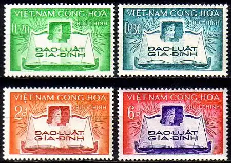 Süd-Vietnam Mi.Nr. 200-203 Familiengesetz (4 Werte)