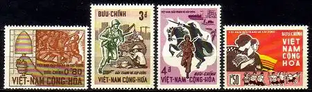 Süd-Vietnam Mi.Nr. 371-374 3. Jahrestag der Revolution (4 Werte)