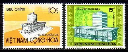 Süd-Vietnam Mi.Nr. 558-559 Nationalbibliothek (2 Werte)