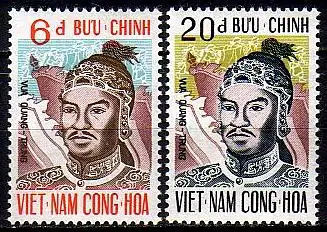 Süd-Vietnam Mi.Nr. 491-492A Kaiser Quang Trung (2 Werte)