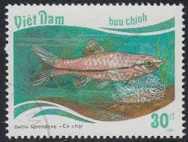 Vietnam Mi.Nr. 1901 Fische, Betta splendens (30)