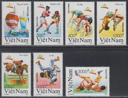 Vietnam Mi.Nr. 2281-87 Olympia 1992 Barcelona (7 Werte)