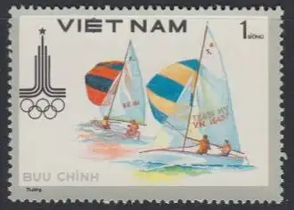 Vietnam Mi.Nr. 1100 Olymp. Sommerspiele Moskau, Segeln (1)