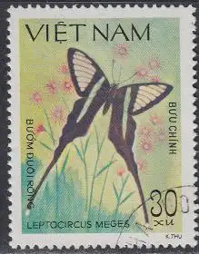 Vietnam Mi.Nr. 1353 Schmetterling Leptocircus meges (30)