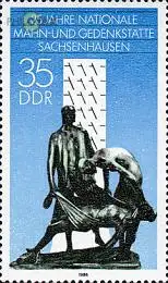 D,DDR Mi.Nr. 3051 Steele in Mahn- und Gedenkstätte Sachsenhausen (35)