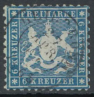 Württemberg, Mi.Nr. 27a, Wappen von Württemberg, geprüft BPP