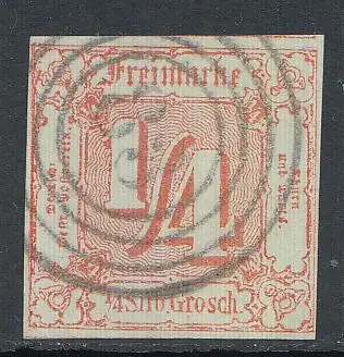 Thurn und Taxis, Mi.Nr. 13 Ziffern i. Quadrat gestempelt "83", 