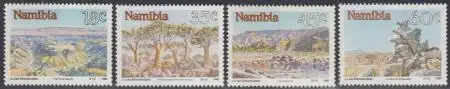 Namibia Mi.Nr. 671-74 Sehenswürdigkeiten (4 Werte)