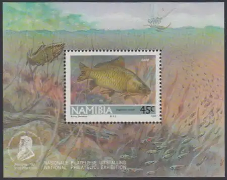 Namibia Mi.Nr. Block 14 Süßwasserfische, Karpfen