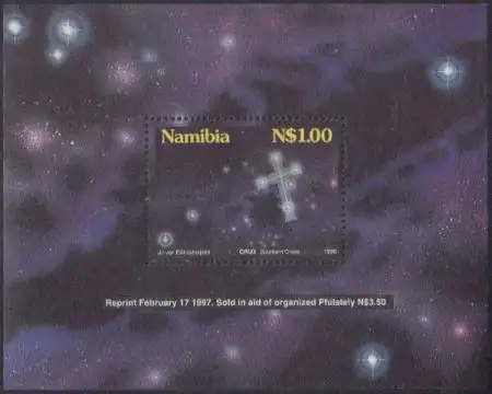 Namibia Mi.Nr. Block 25 II Sternbilder über Namibia, Kreuz des Südens