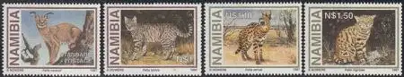 Namibia Mi.Nr. 845-48 Kleine Raubtiere (4 Werte)