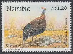 Namibia Mi.Nr. 836 Helmperlhuhn (1.20)