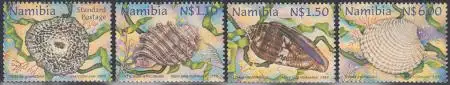 Namibia Mi.Nr. 942-45 Schnecken und Muscheln (4 Werte)