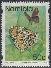 Namibia Mi.Nr. 756Cx Schmetterling Physcaeneura panda (50)