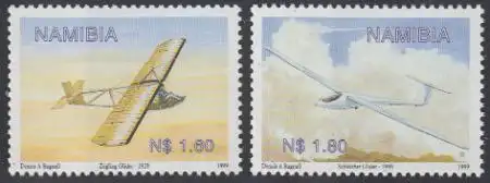 Namibia Mi.Nr. 983-84 Segelflugzeuge (2 Werte)