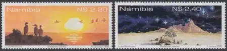 Namibia Mi.Nr. 1002-03 Eintritt in's Jahr 2000 (2 Werte)