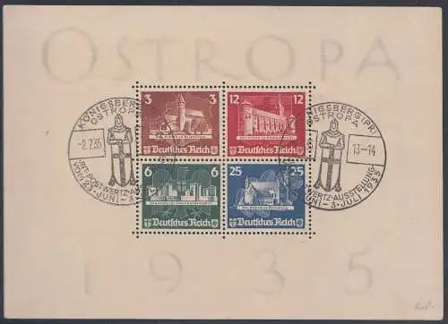 D,Dt.Reich Mi.Nr. Block 3 Ostropa mit Sonderstempel