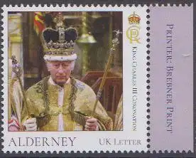 Alderney MiNr. 775 Krönung König Charles III. 