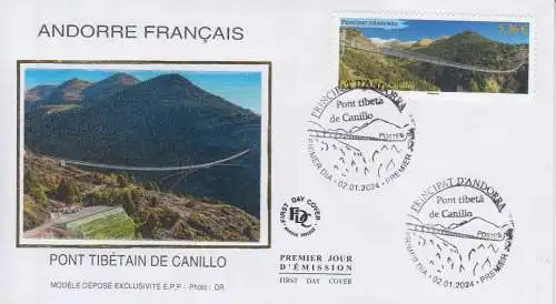 Andorra franz MiNr. (noch nicht im Michel) Brücke / Pont tibetà de Canillo (5,36)