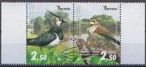 Bosnien-Herz. MiNr. 768-769 A Europa 2019 Einheimische Vögel (Zdr.)