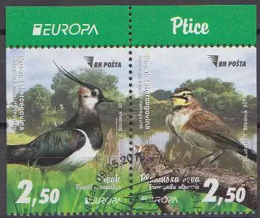 Bosnien-Herz. MiNr. 768 Dl - 769 Dr Europa 2019 Einheimische Vögel (Zdr.)