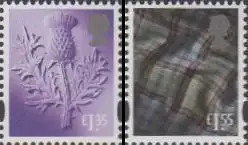 GB-Schottland MiNr. 128-29 Freim.Distel, Tartan (2 Werte)