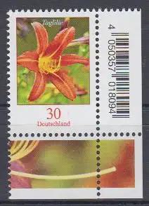 D,Bund Mi.Nr. 3509 Freim. Blumen, Taglilie (30)