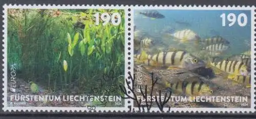 Liechtenstein MiNr. 2124-2125 Europa 2024 Unterwasserfauna und -flora (Zdr.)