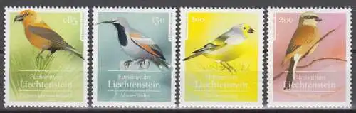 Liechtenstein MiNr. 2004-2007 Einheimische Vögel (4 Werte)