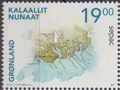 Grönland MiNr. 880 SEPAC 2021 Historische Karten