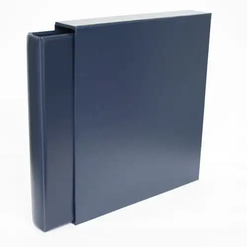 SAFE Ringbinder Favorit-Album 702 dunkelblau mit Schutzkassette 705 (14 Ringe)