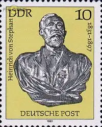 D,DDR Mi.Nr. 2579 Heinrich von Stephan, Mitbegründer der UPU (10)