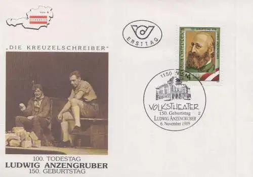 Österreich Mi.Nr. 1975 L. Anzengruber, Dichter (4)