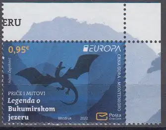 Montenegro Mi.Nr. 481 Europa 2022, Geschichten und Mythen (0,95)