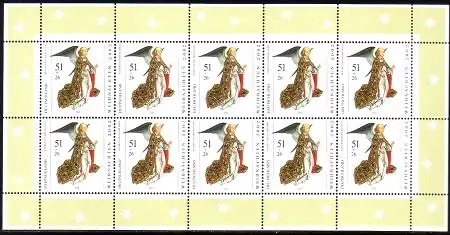 D,Bund Mi.Nr. Klbg. 2285 Weihnachten 2002, Die Verkündigung (m.10x2285)