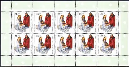 D,Bund Mi.Nr. Klbg. 2286 Weihnachten 2002, Heilige Familie (m.10x2286)