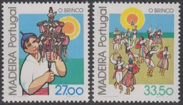 Portugal-Madeira Mi.Nr. 82-83 Volksbräuche, Brinco (2 Werte)