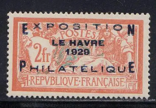 Frankreich MiNr. 239 Philatelistische Ausstellung in Le Havre, geprüft