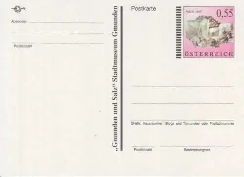 Österreich, Postkarte Mi.Nr. P 561 Salzkristall