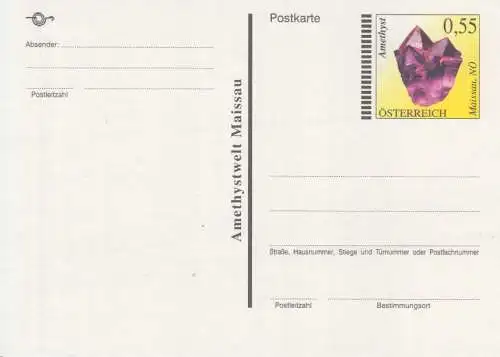 Österreich, Postkarte Mi.Nr. P 560 Amethyst