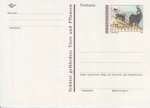 Österreich, Postkarte Mi.Nr. P 554 Gams im Gebirge