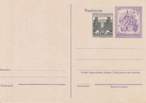 Österreich, Postkarte Mi.Nr. P 458 Murau / Wien-Heiligenstadt