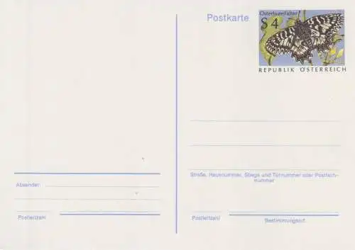 Österreich, Bildpostkarte Mi.Nr. P 481 Osterluzeifalter