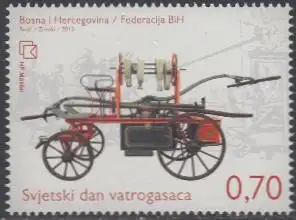 Bosnien-Herz.Kroat. Mi.Nr. 363 Int.Feuerwehrtag, Spritzenwagen (0,70)