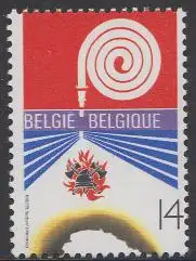 Belgien Mi.Nr. 2495 Feuerbekämpfung (14 Fr.)